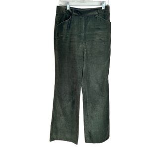 Charles Nolan New York Women's Olive Green Corduroy Wide Leg Pants Size 6